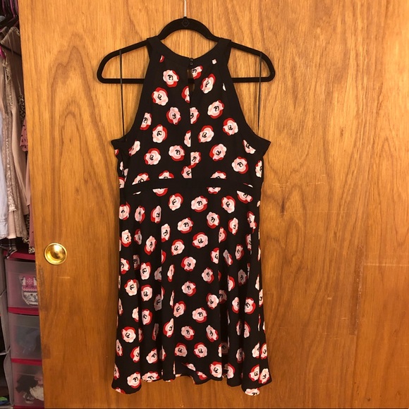 Elle Rose-Patterned Dress, Size 12 - Picture 5 of 6